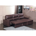 Мебель расширенный кожаный диван-кровать (712 #)